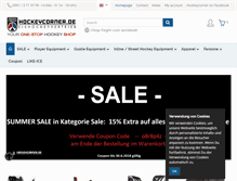 Tablet Screenshot of hockeycorner.de